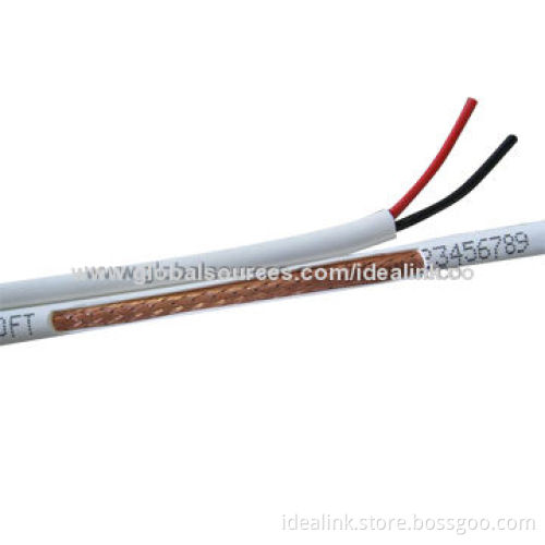 Coaxial Cable with RG6 PVC Jacket, 1.02 CCS or Cu Conductor